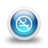 Glossy 3d blue non smoking Icon